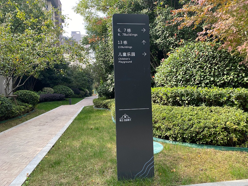 小區(qū)指示立牌