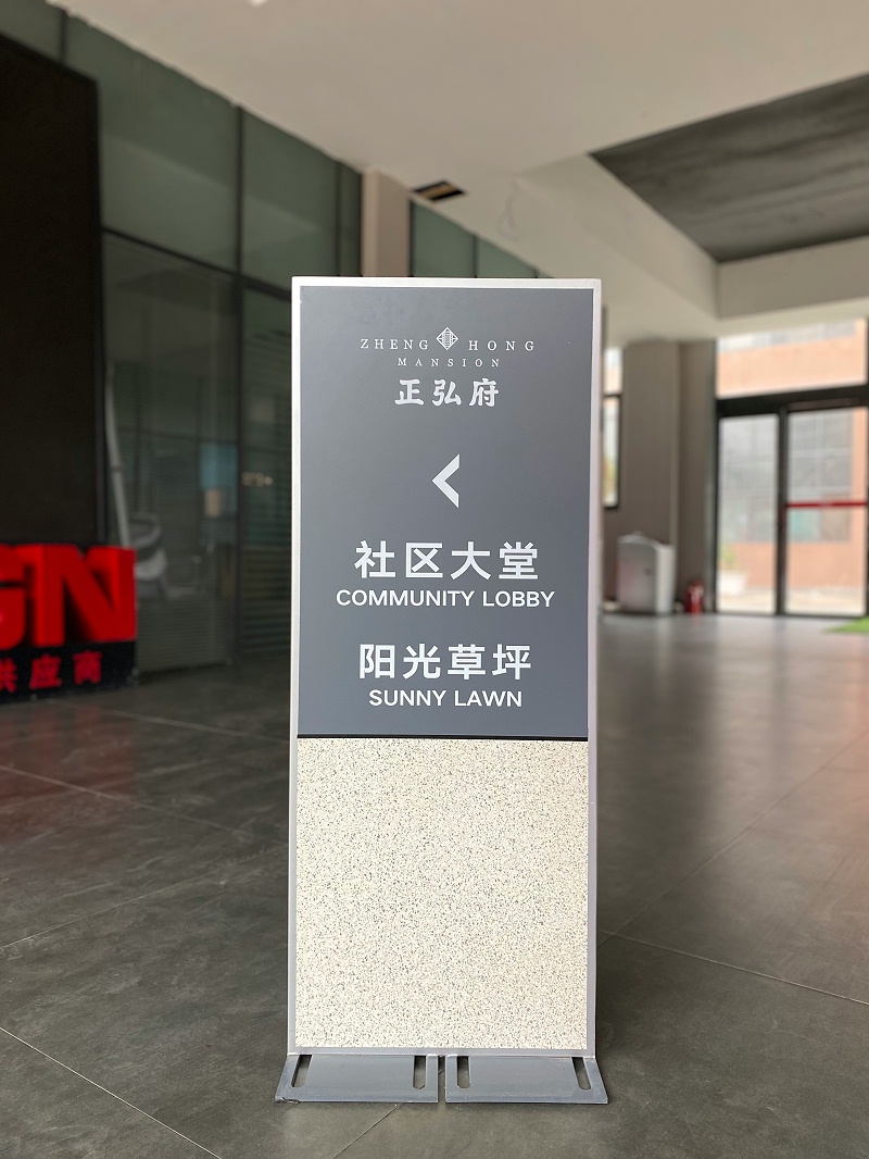小區(qū)指示立牌